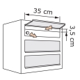 Postkastsysteem Cube voor drie Antraciet thumbnail