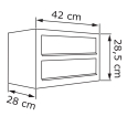 Postkastsysteem Cube voor twee Antraciet thumbnail