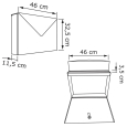 Postkastsysteem Letter voor drie Rood met RVS inwerpklep thumbnail