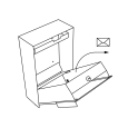 Brievenbus Faro RVS met HPL-front thumbnail