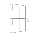 Brievenbus Faro RVS met HPL-front thumbnail