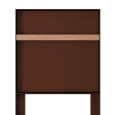 Oxford brievenbus in bruin met houten handvat thumbnail