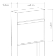 Oxford brievenbus in bruin met houten handvat thumbnail