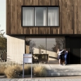 Oxford brievenbus in bruin met houten handvat thumbnail