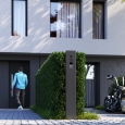 Intercomsysteem met standaard inclusief bodemplaat Smart for Two Doorbird D1102V  in RVS-look thumbnail