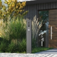 Intercomsysteem met standaard en Keypad module Smart Doorbird D1101KV  in antraciet thumbnail