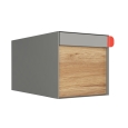 Brievenbus Americano Grijs Metallic met HPL-front thumbnail