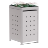 Vuilnisbak doos Martha voor 1 - 240L in Lichtgrijs metallic