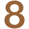 huisnummer ''8'' Okerbruin