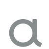 Brief modern 'a' ' - 152 mm in grijs metallic