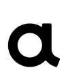 Letter Modern 'A' ' - 245 mm in zwart