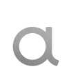 Brief modern 'a' ' - 245 mm in RVS