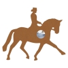 Deurbel dressuurpaard Okerbruin