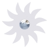Deurbel zon Wit
