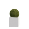 Bloempot Kubus Medium in Wit