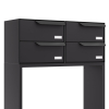 Brievenbus unit Rotterdam for Four in Zwart