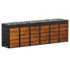 Vuilnisbak doos Edgar voor 6 - 240L in Zwart met houten decor front