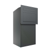 Pakketbrievenbus Miami in Antraciet | Verwijdering vanaf de achterkant