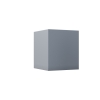 Wandlamp “Cube Quarto” in grijs metallic