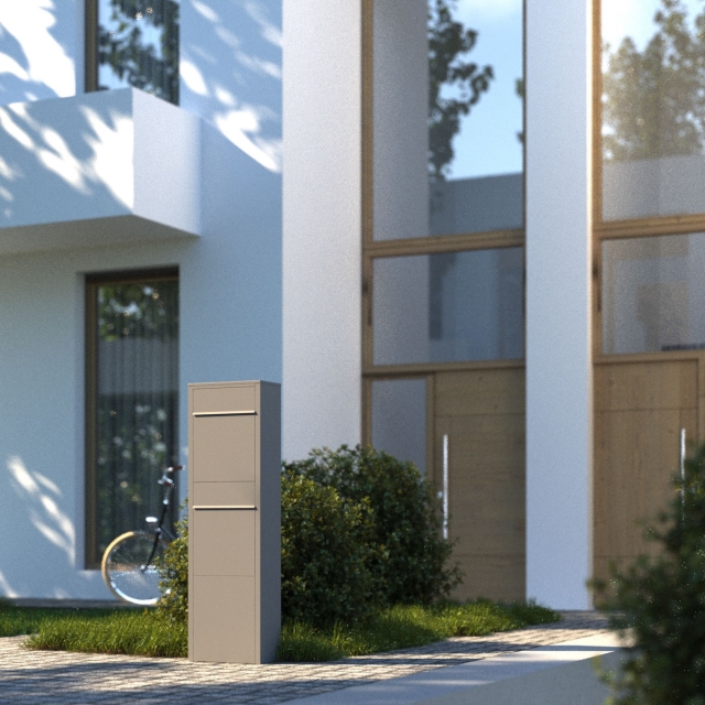 Postkastsysteem Big Box voor twee Rood