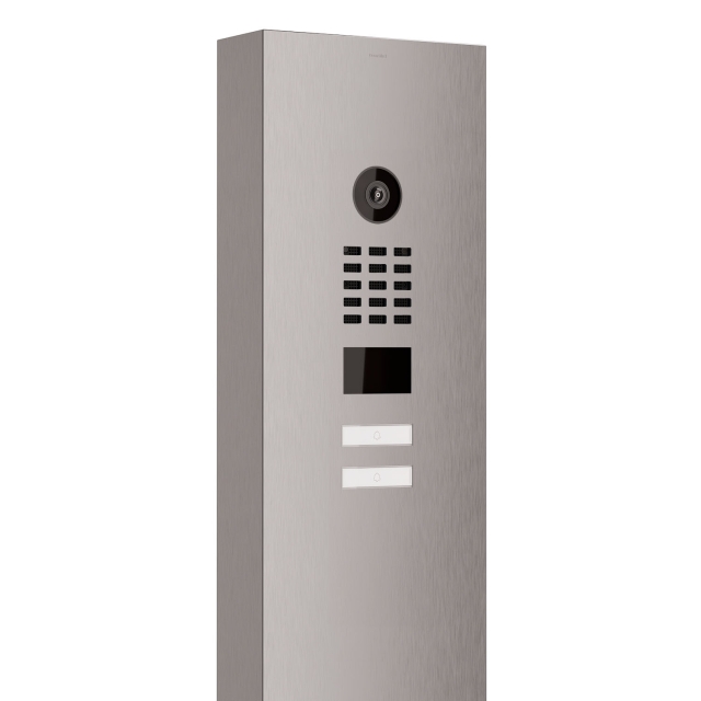 Intercomsysteem met standaard inclusief bodemplaat Smart for Two Doorbird D1102V  in RVS-look