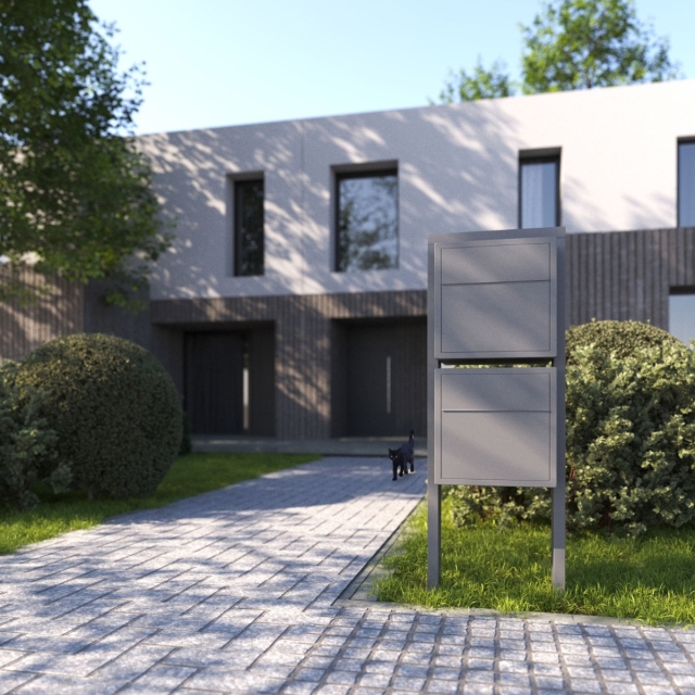 Postkastsysteem Soprano voor twee Wit