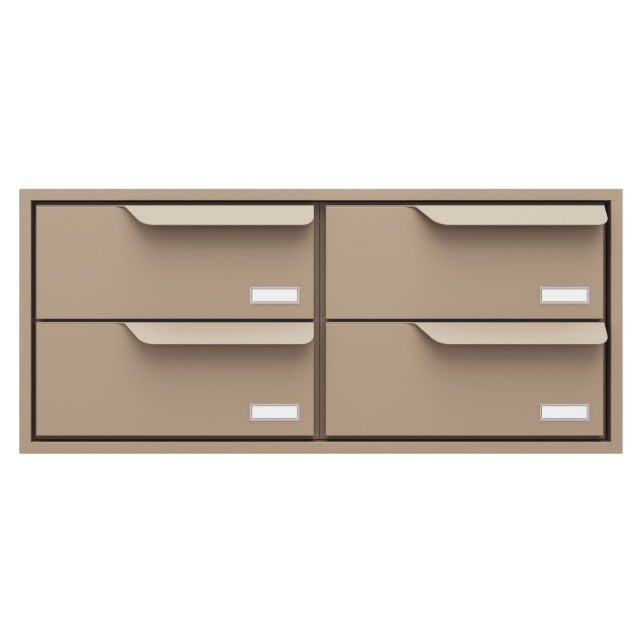 Inbouwbrievenbus Eindhoven for Four in Beige