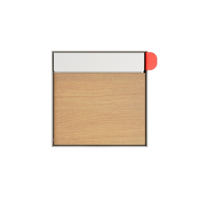 Brievenbus model Americano Wit met HPL-front | Muur