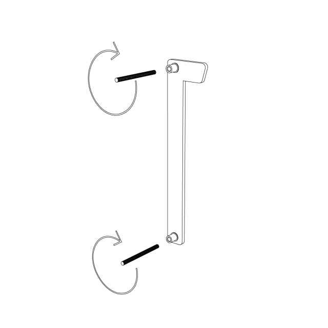 Modern huisnummer '' '1' ' - 245 mm in RVS