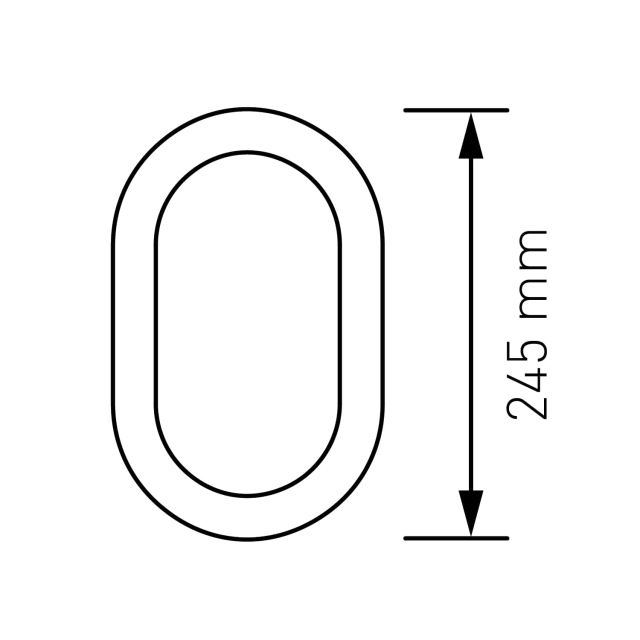 Modern huisnummer '' '' 0 '' - 245 mm in wit