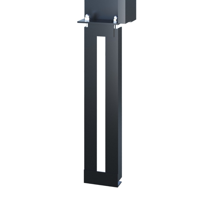 Postkastsysteem Stairs voor zes Okerbruin met RVS inwerpklep