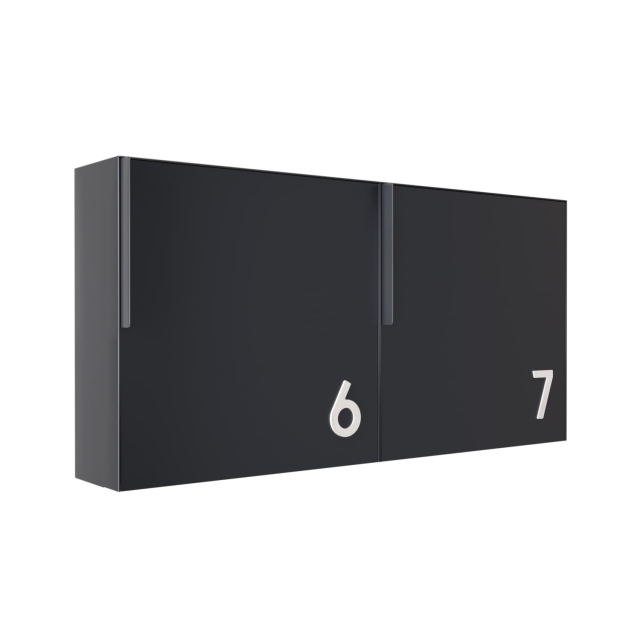 Brievenbus Porto Anthracite