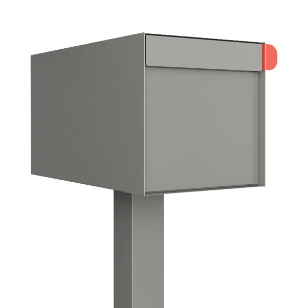 Vrijstaande brievenbus model Americano Grijs Mettallic