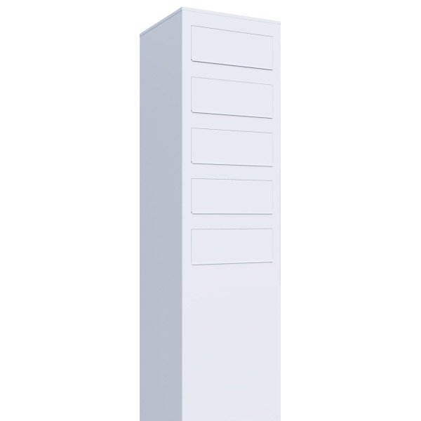 Postkastsysteem Monolith voor vijf Wit