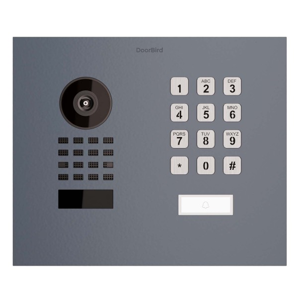 Inbouwdeurintercom Smart-IN WideScope Doorbird D1101KH mit Keypad module in antraciet