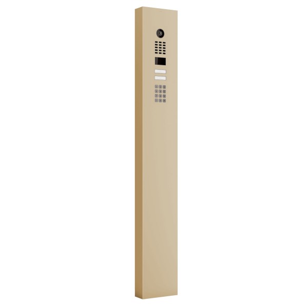 Intercomsysteem met standaard en Keypad module Smart for Two Doorbird D1102KV in beige