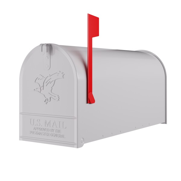 Amerikaanse brievenbus Big US Mailbox Wand Wit