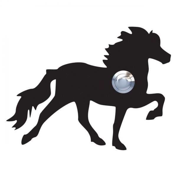 Deurbel Friespaard Zwart