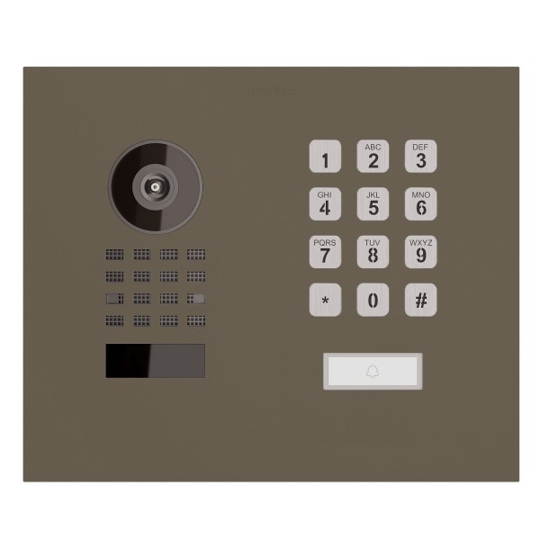 Inbouwdeurintercom Smart-IN WideScope Doorbird D1101KH mit Keypad module in Beige-grijs