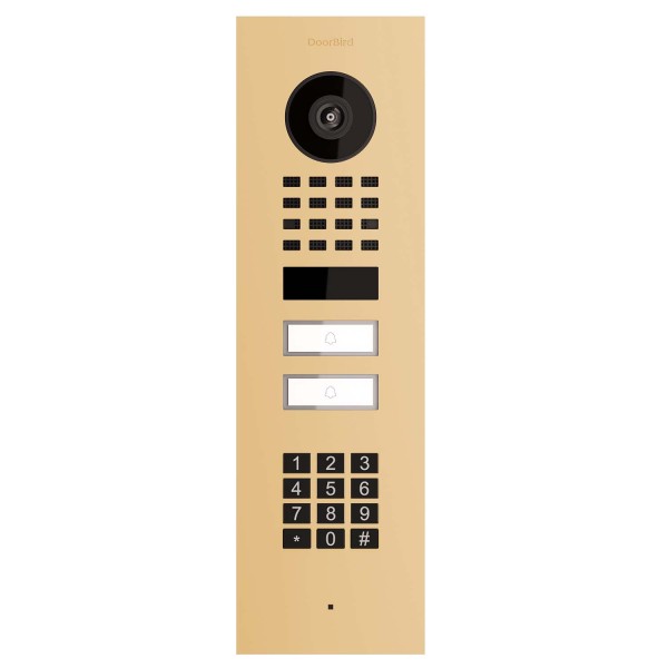 Inbouwdeurintercom Smart-IN for Two Doorbird D1102KV met Keypad module in beige