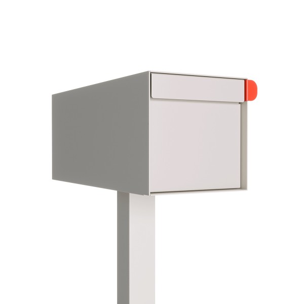 Vrijstaande brievenbus model Americano Wit