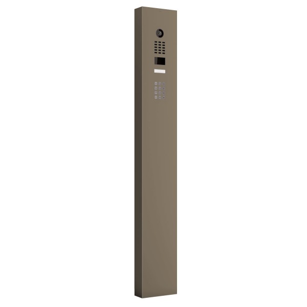 Intercomsysteem met standaard en Keypad module Smart Doorbird D1101KV in beigegrijs