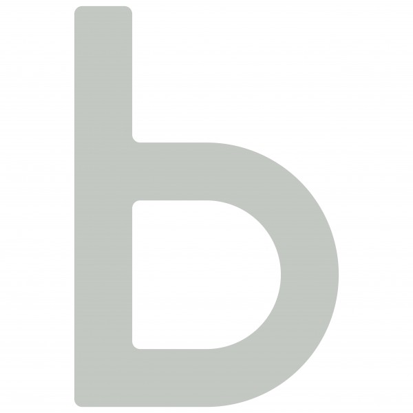Letter ''b'' Lichtgrijs