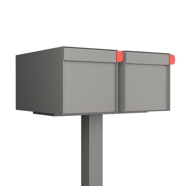 Vrijstaande brievenbus model Americano for Two Grijs Mettallic