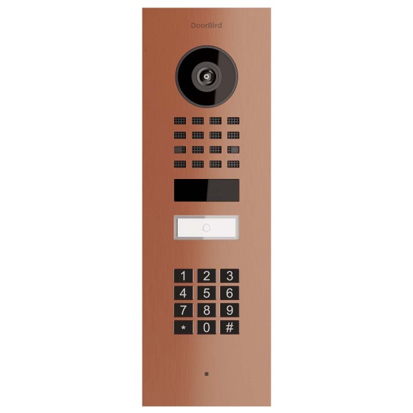 Inbouwdeurintercom Smart-IN Doorbird D1101KV met Keypad module met Bronzen uitstraling