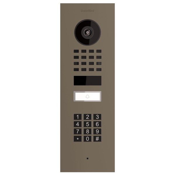 Inbouwdeurintercom Smart-IN Doorbird D1101KV met Keypad module in Beige-grijs