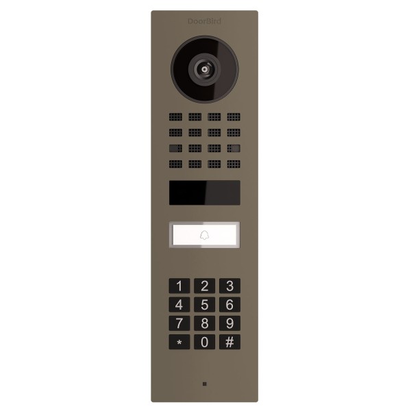 Opbouwdeurintercom Smart-ON Doorbird D1101KV met Keypad module in Beige-grijs