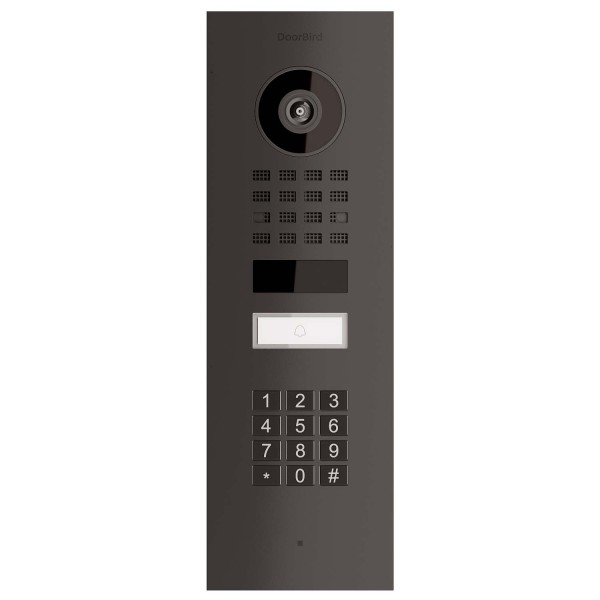 Inbouwdeurintercom Smart-IN Doorbird D1101KV met Keypad module in grafietzwart