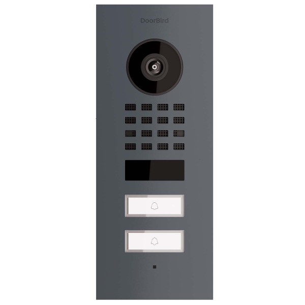 Inbouwdeurintercom Smart-IN Doorbird for Two D1102V in antraciet