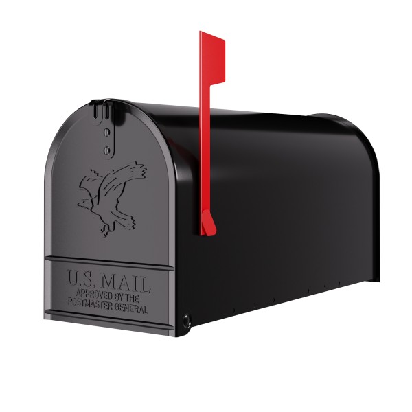 Amerikaanse brievenbus Big US Mailbox Wand Zwart
